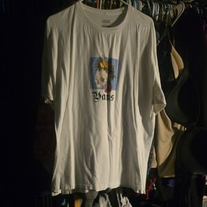 Vans White Tee with Skull Graphic